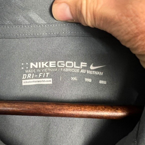 Nike Golf Dri-FIT‎ Performance Polo Shirt ST Fastening Systems Logo Size XXL - Picture 2 of 9